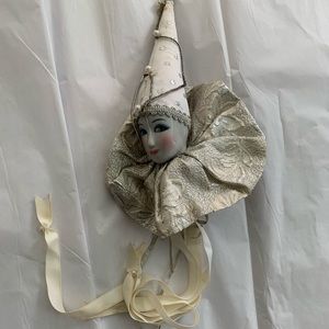 Mann Porcelain Head White and Silver